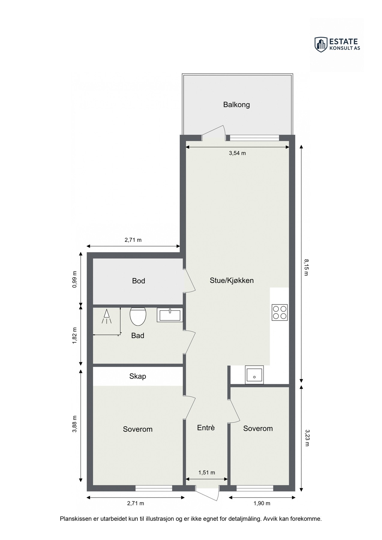 Planskisse Galleribilde