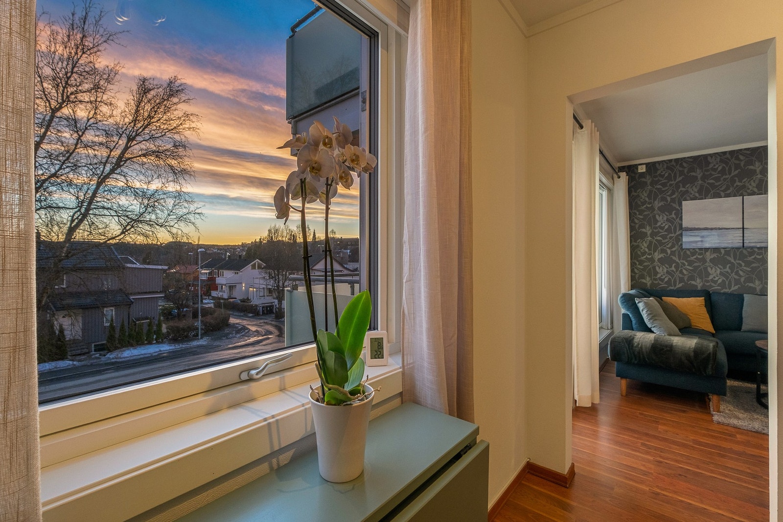 Fra kjøkkenet er der pen utiskt over nærområdet rundt Galleribilde