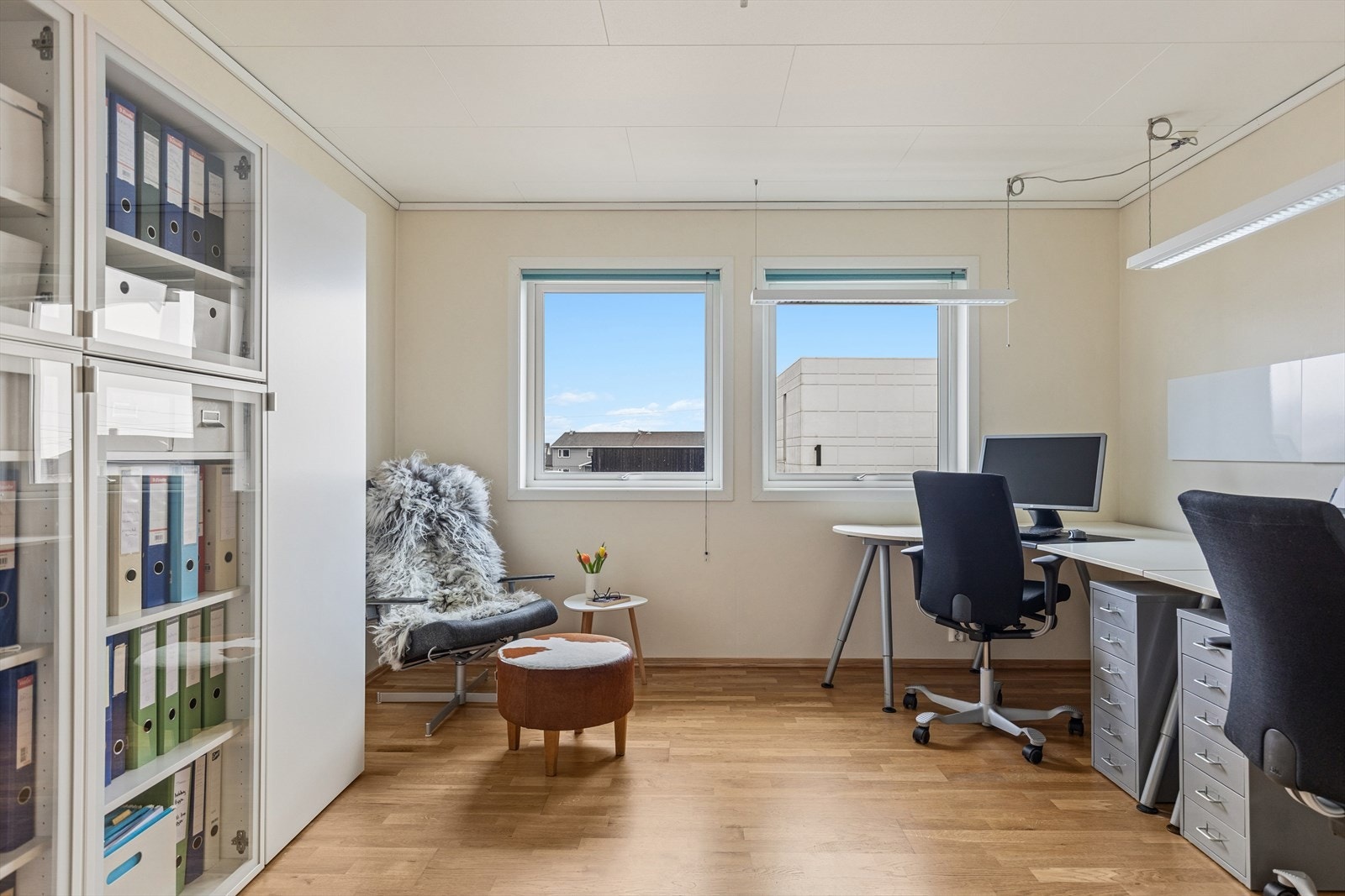 Soverom som i dag brukes som kontor. Galleribilde