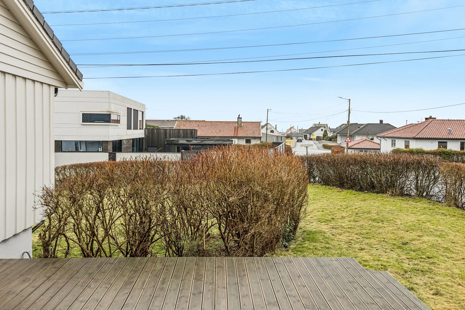 Beplantet og solrik hage. Galleribilde