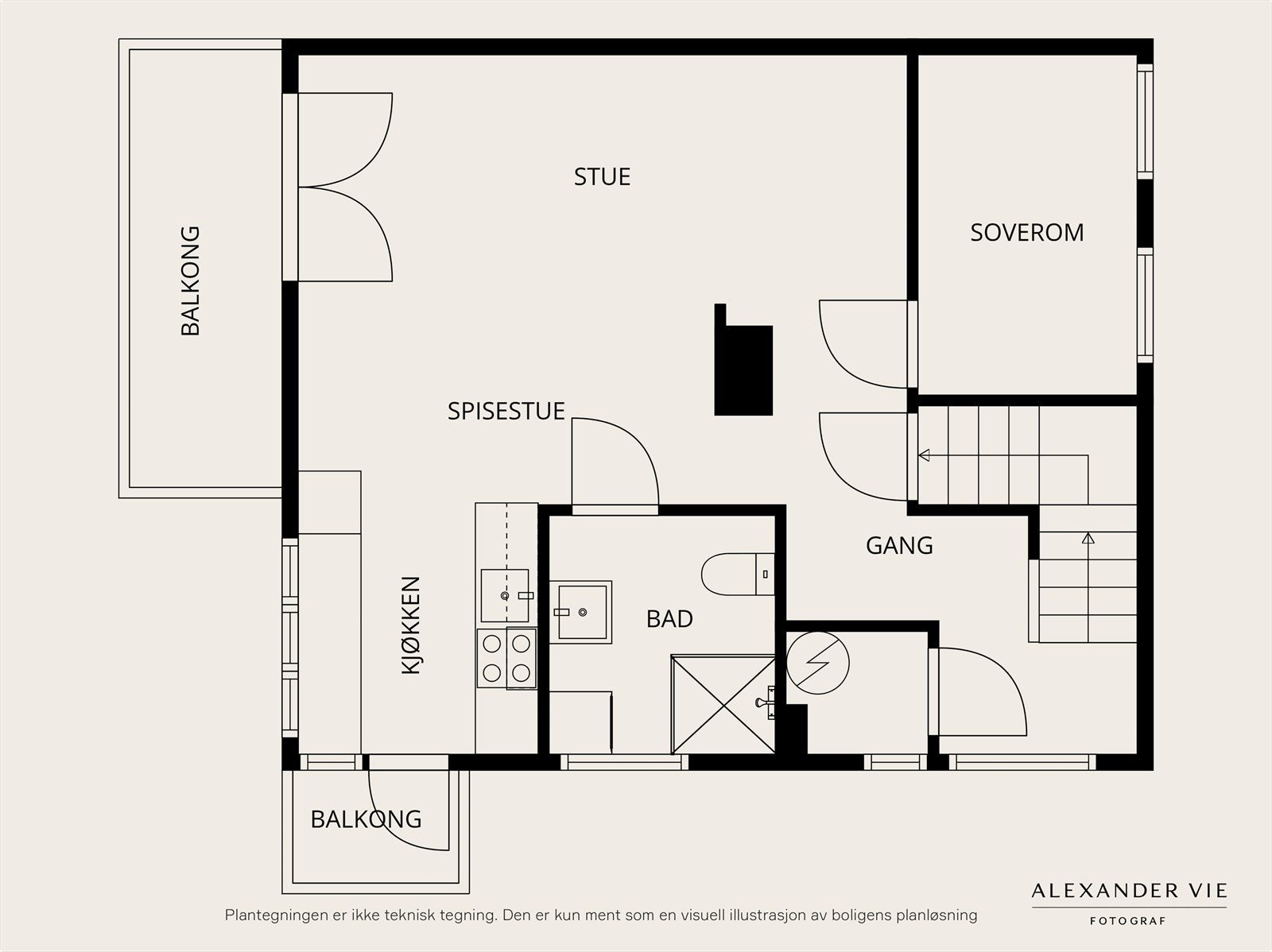 Plantegning - 2. etasje. Galleribilde