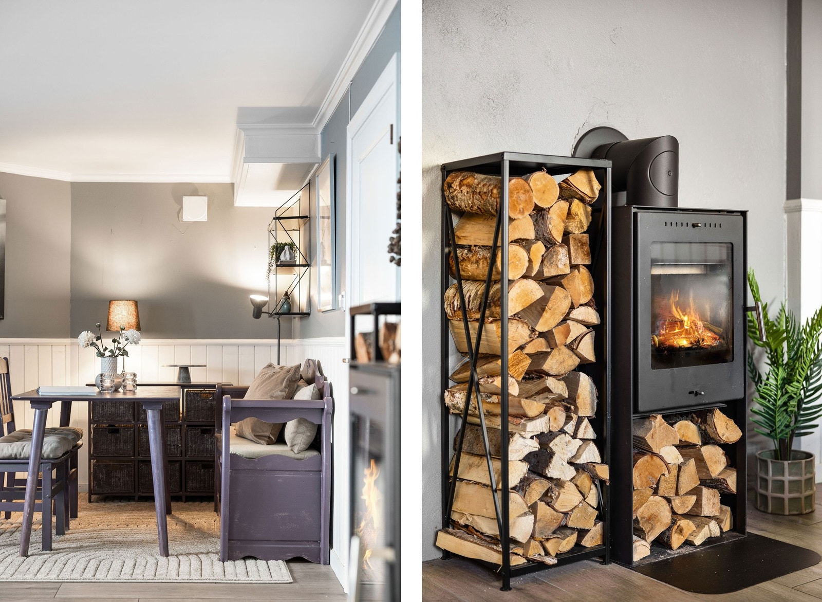 Koselig peisovn Galleribilde