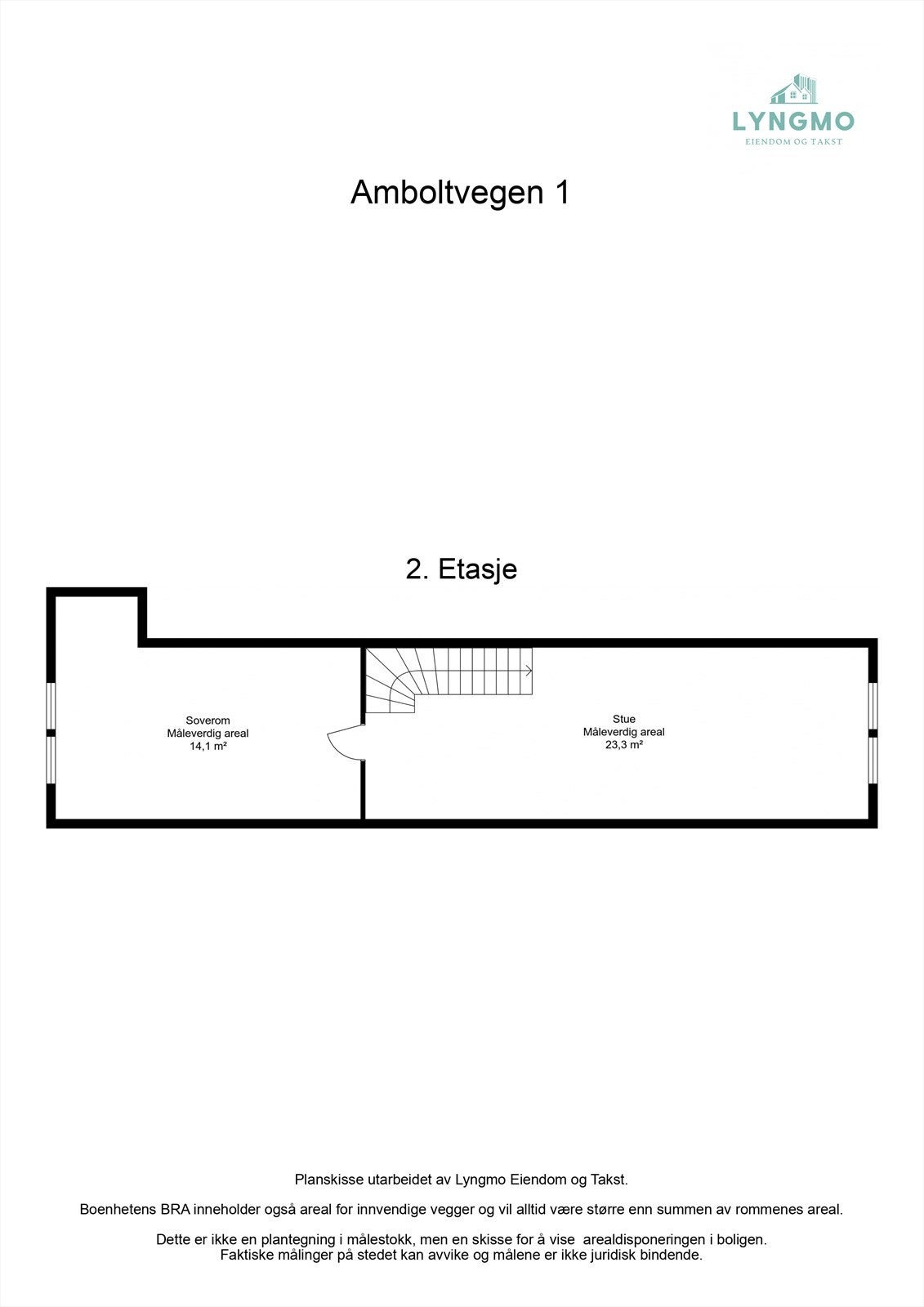 Planskisse 2. etg. Galleribilde