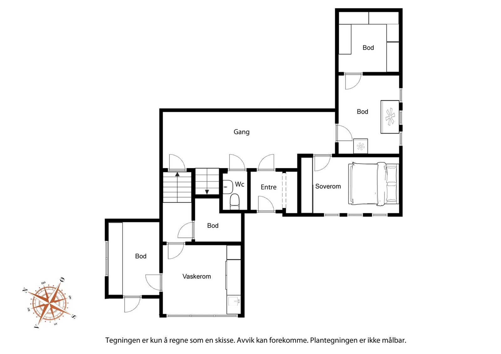 Plantegning underetasje Galleribilde