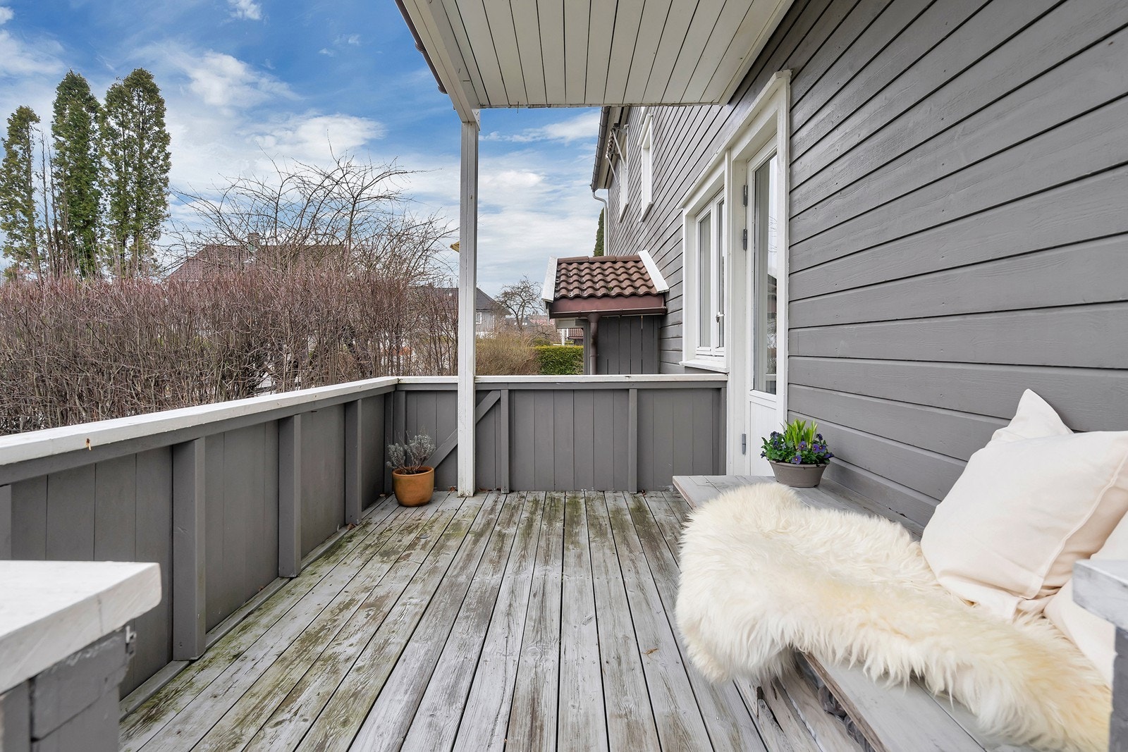 Koselig balkong Galleribilde