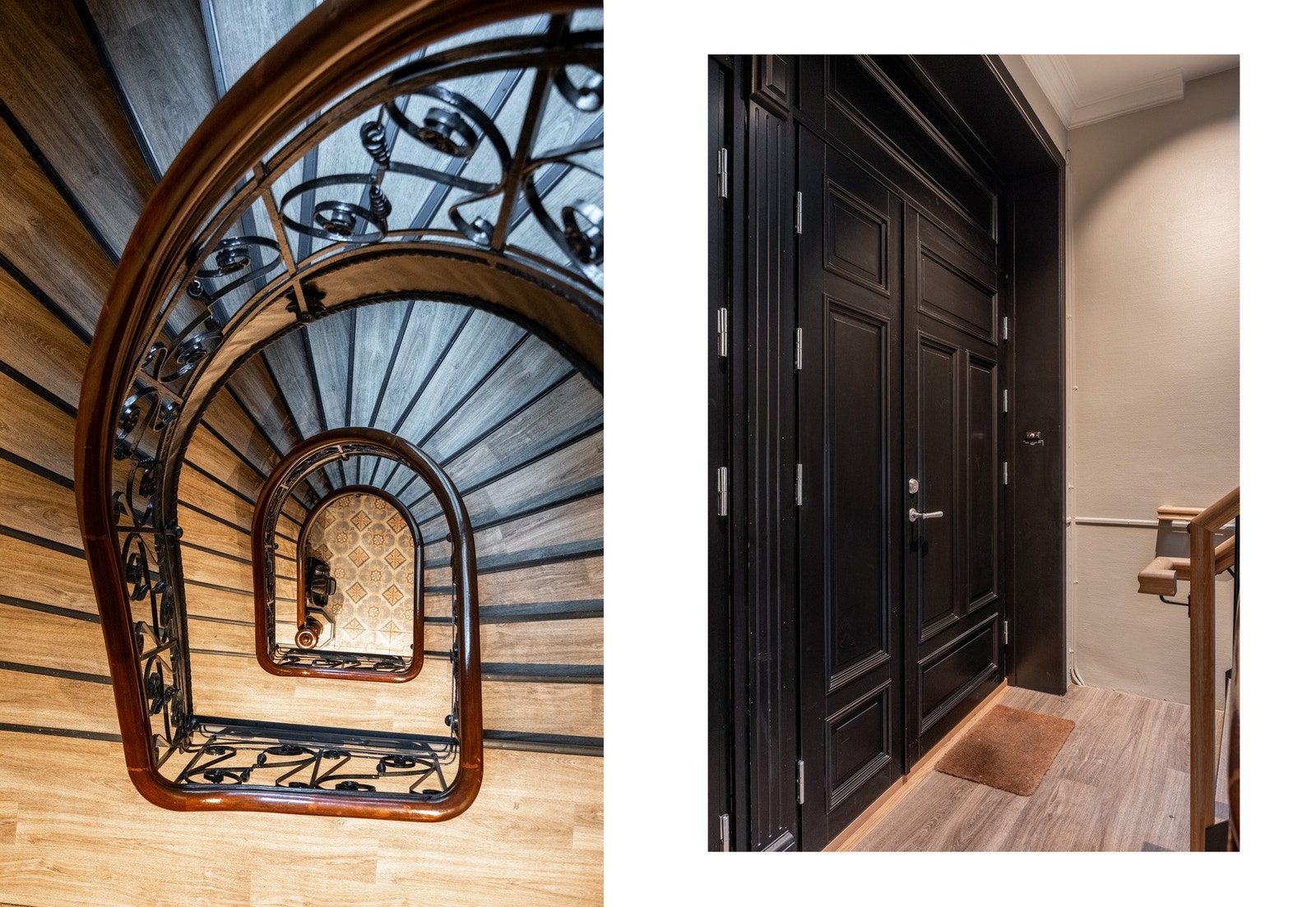 Leiligheten ligger i en vakker, klassisk gård med flotte detaljer. Galleribilde