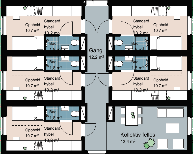 Plantegning Galleribilde