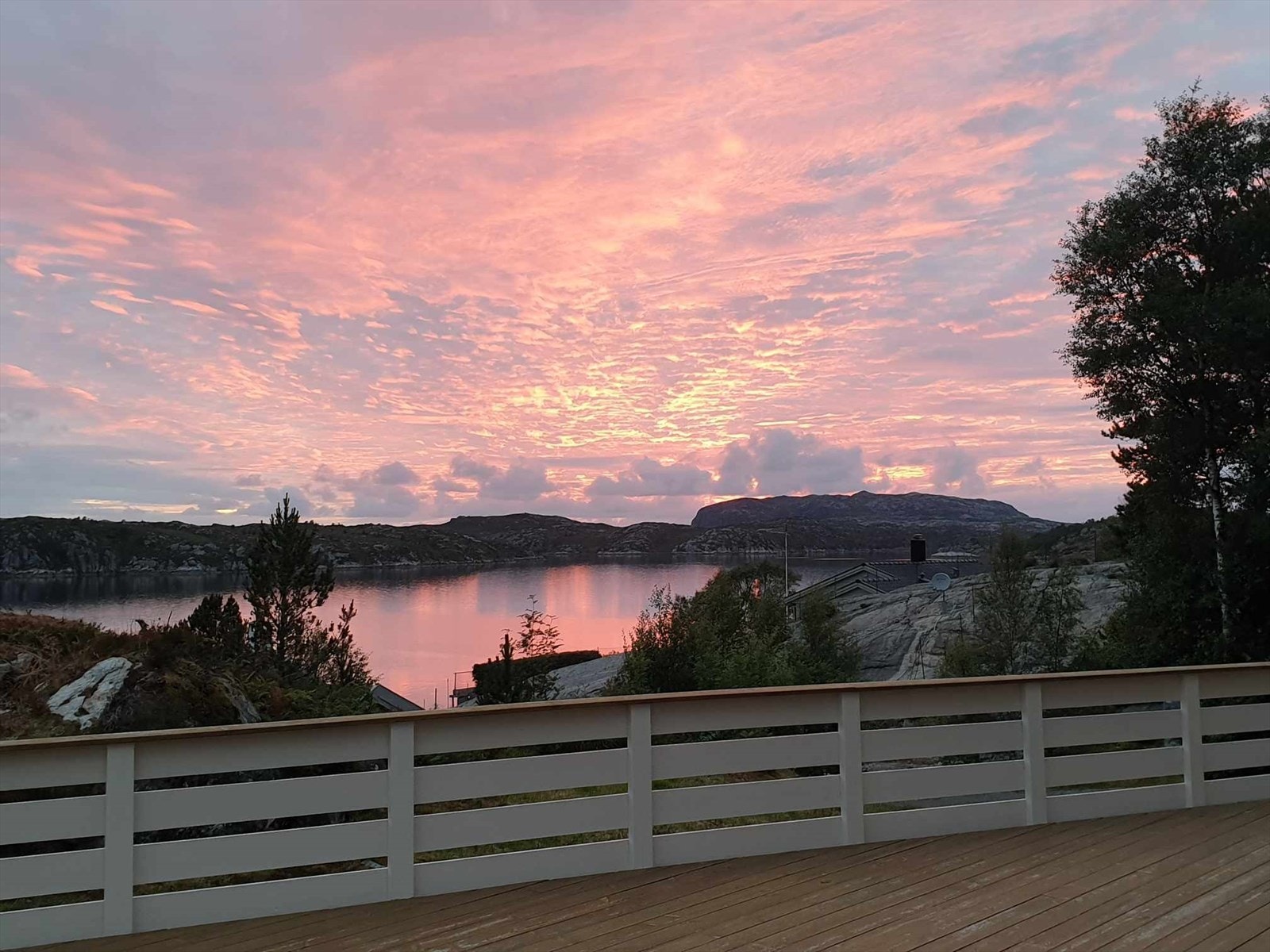 Utsikt fra terrassen Galleribilde