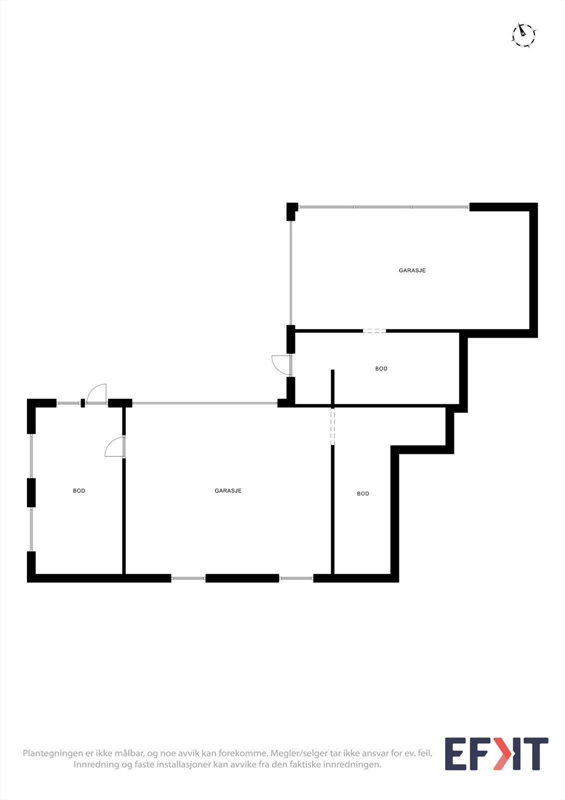 Plantegning garasje Galleribilde