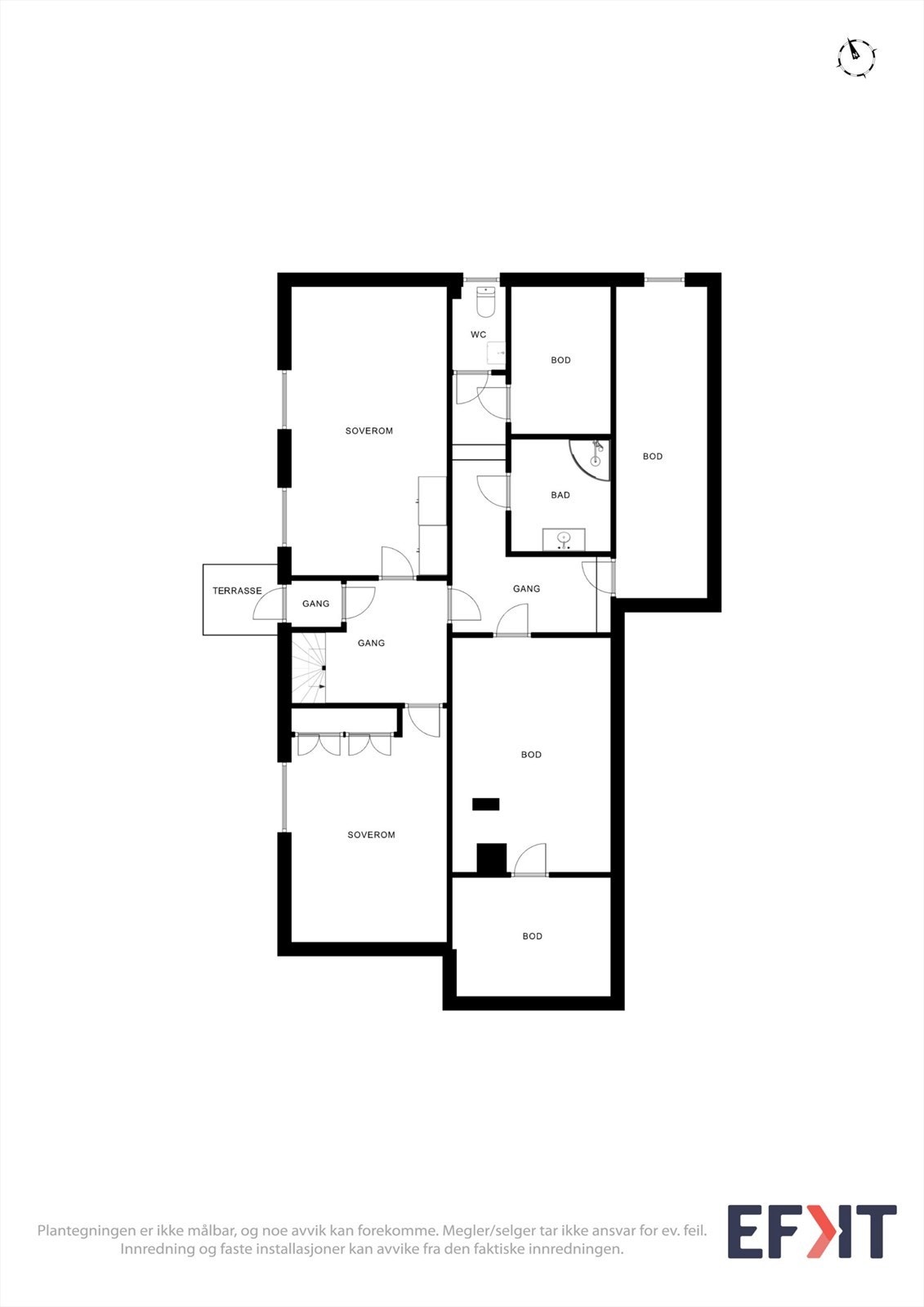 Plantegning sokkeletasje Galleribilde