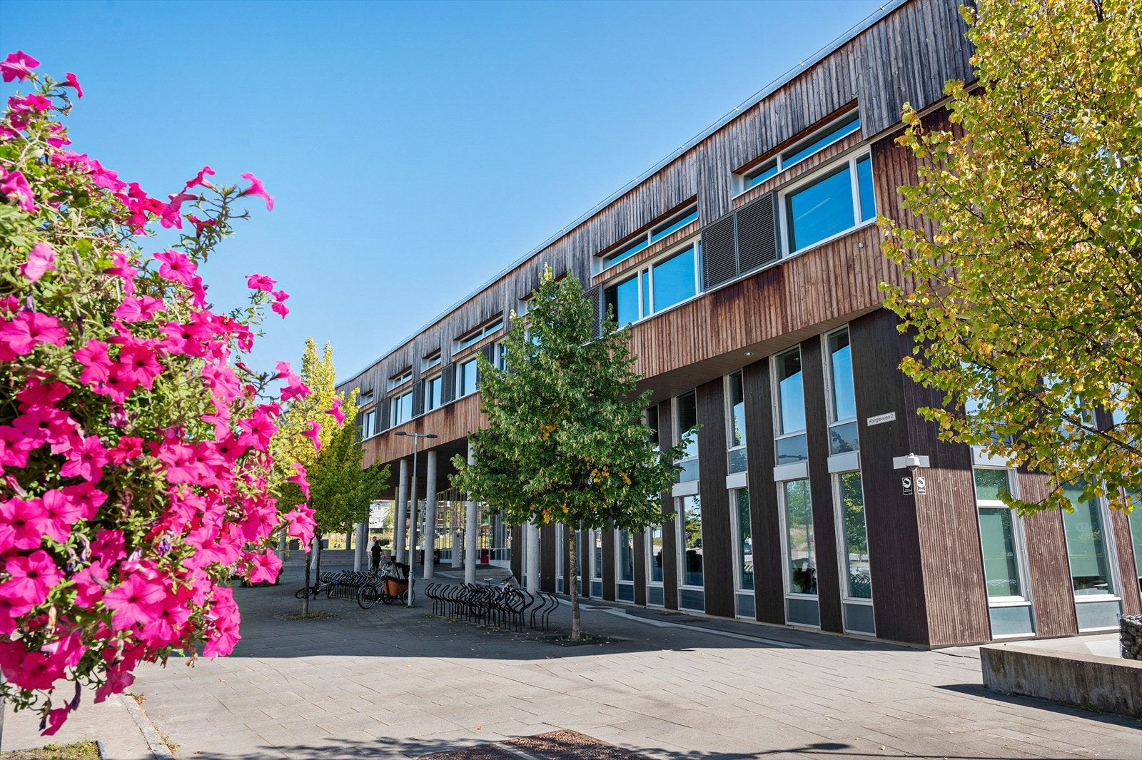 Tangenten med kommunehus, bibliotek og kafé. Galleribilde