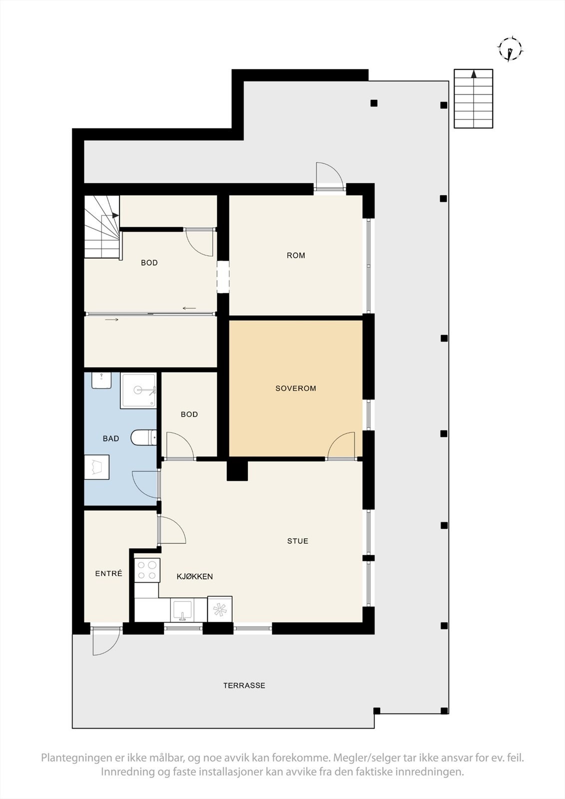 Plantegning u. etasje Galleribilde