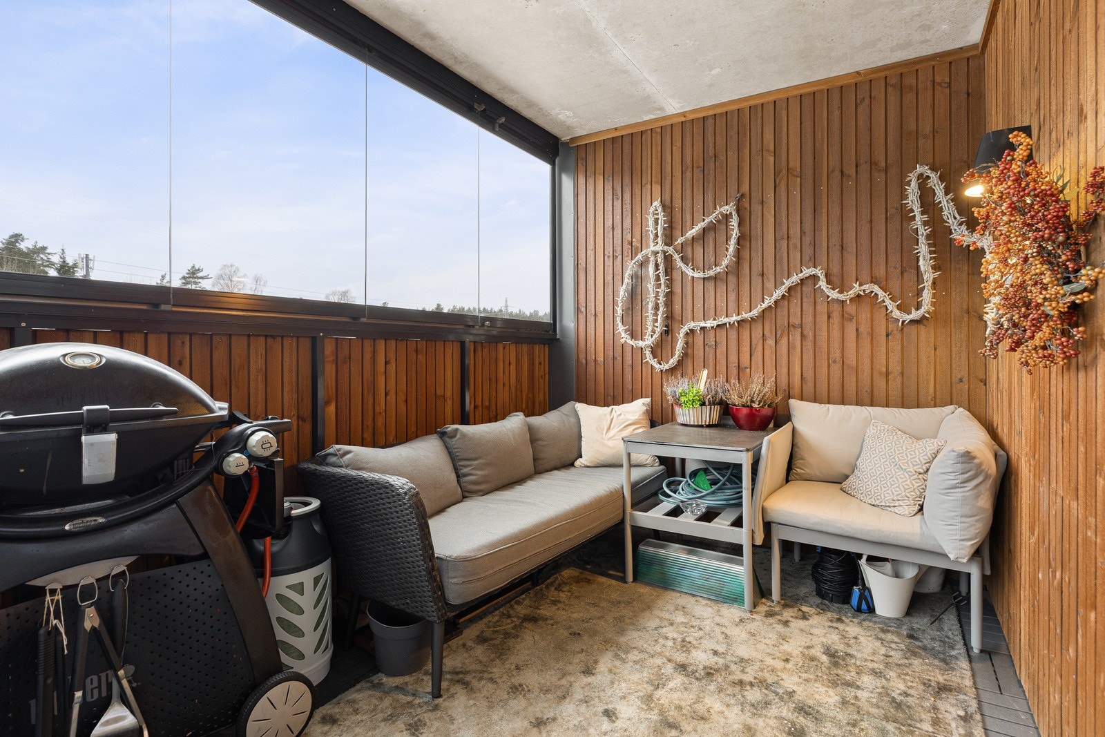 Balkongen er innglasset Galleribilde