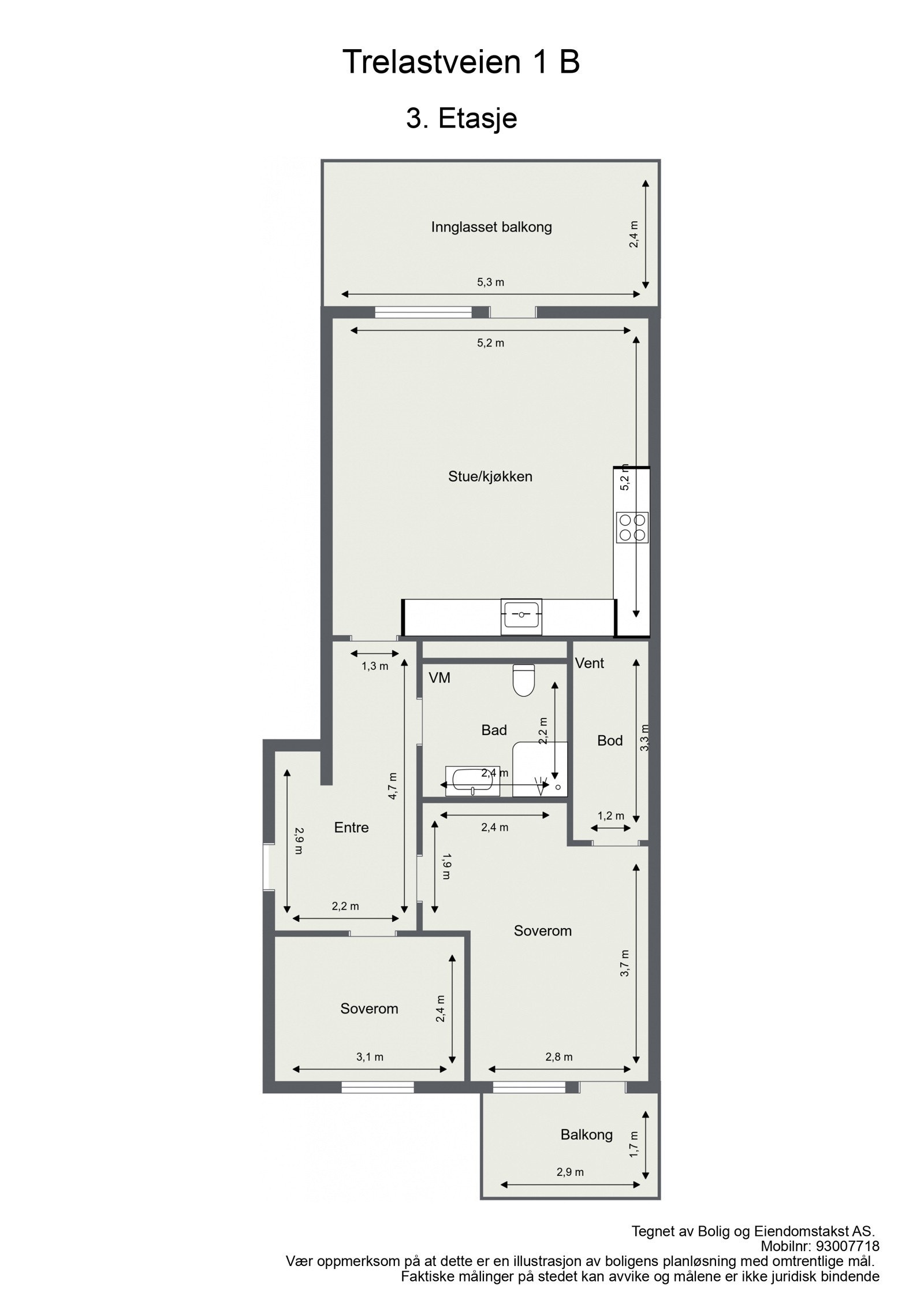 Plantegning Galleribilde