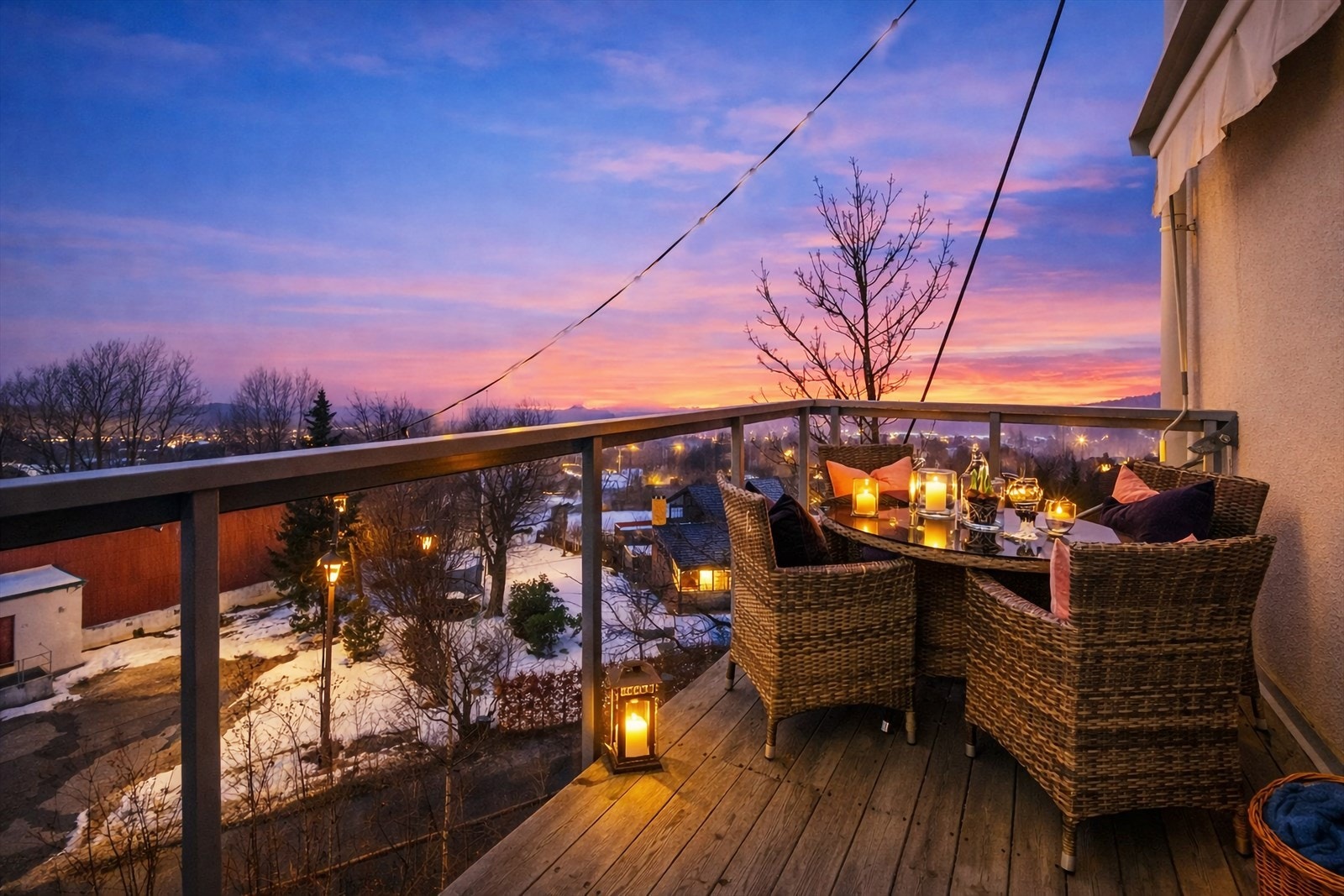 Bildet er AI-redigert for å illustrere kveldssstemning Galleribilde