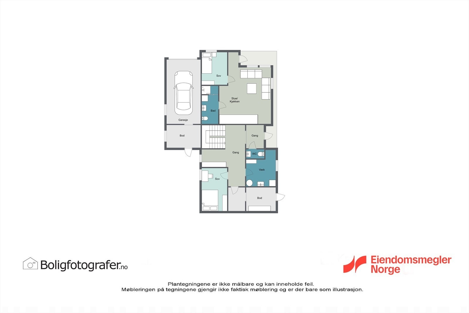 Plantegning 1. etasje Galleribilde