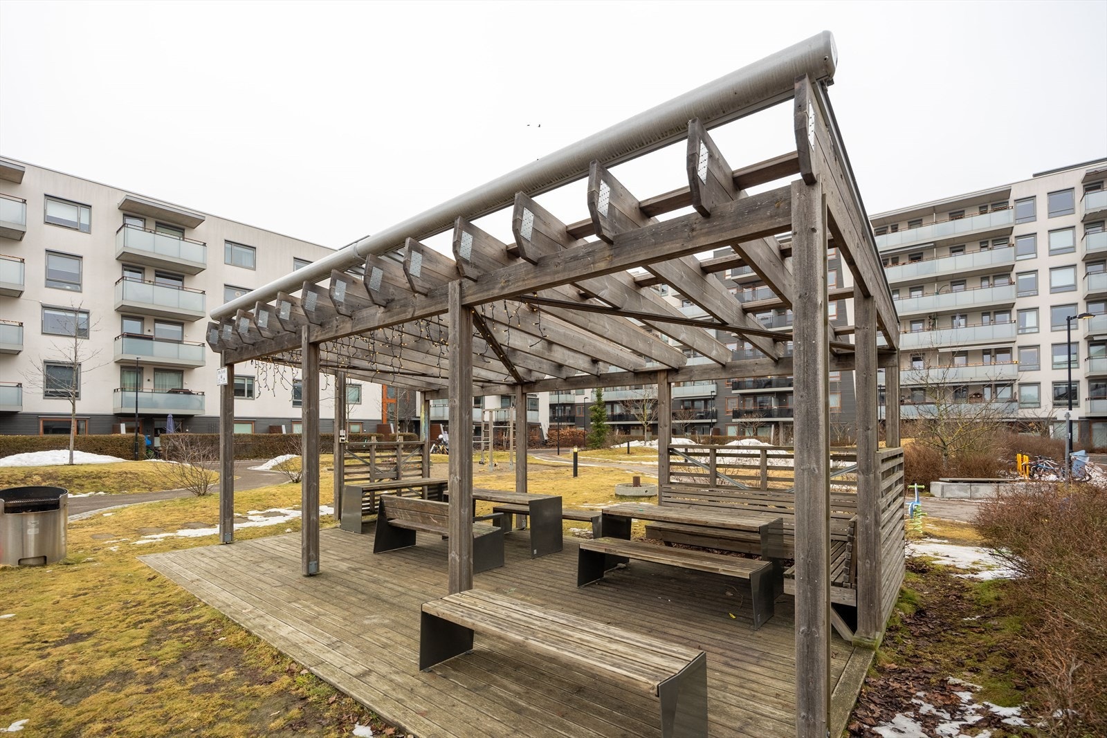 Fellesområdene er pent opparbeidet og tilrettelagt for sosiale sammenkomster. Galleribilde