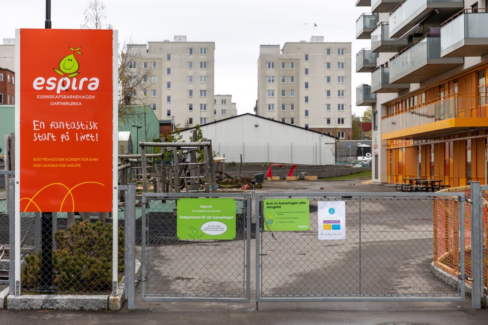 Gartnerløkka barnehage ligger kun to minutters gange fra leiligheten. Galleribilde