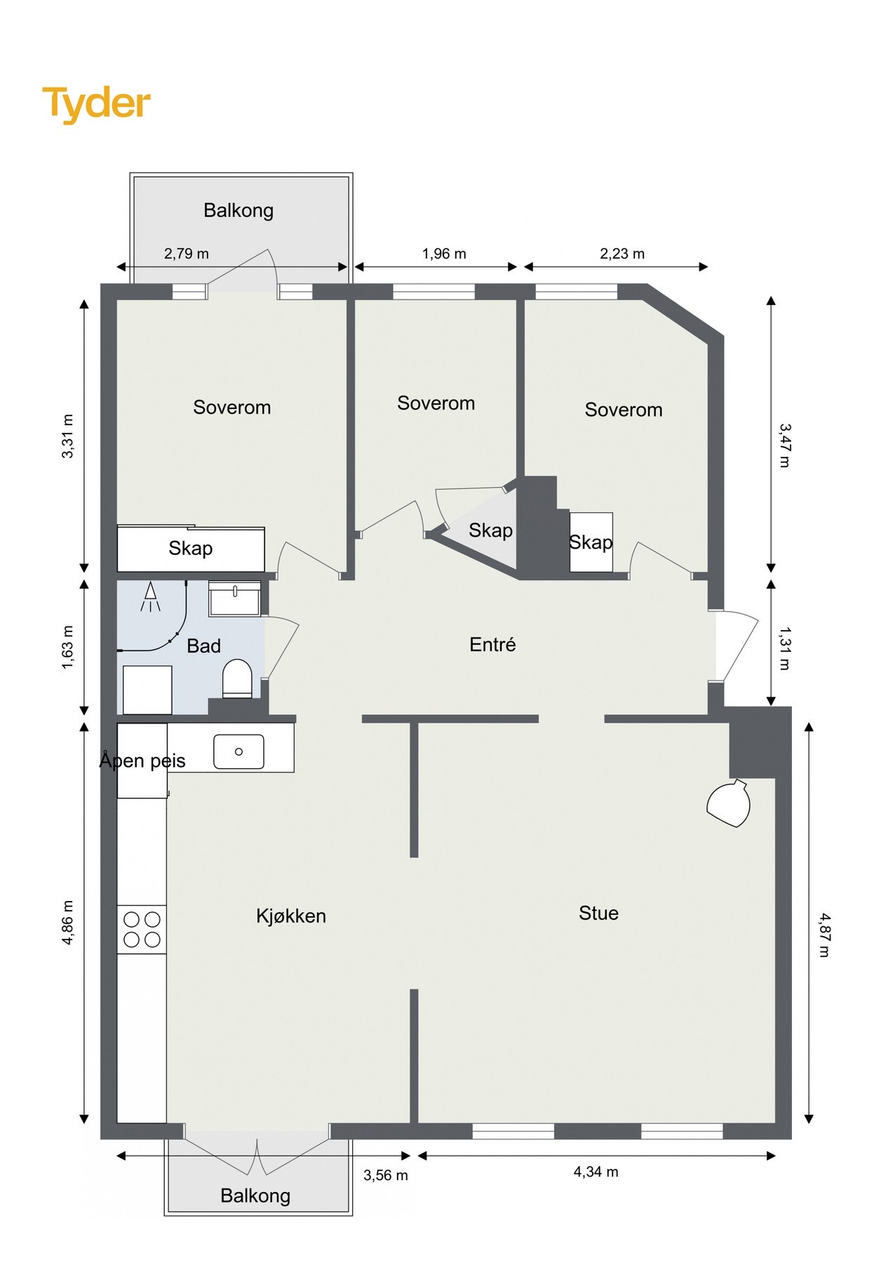 Plantegning 2. etasje. Galleribilde