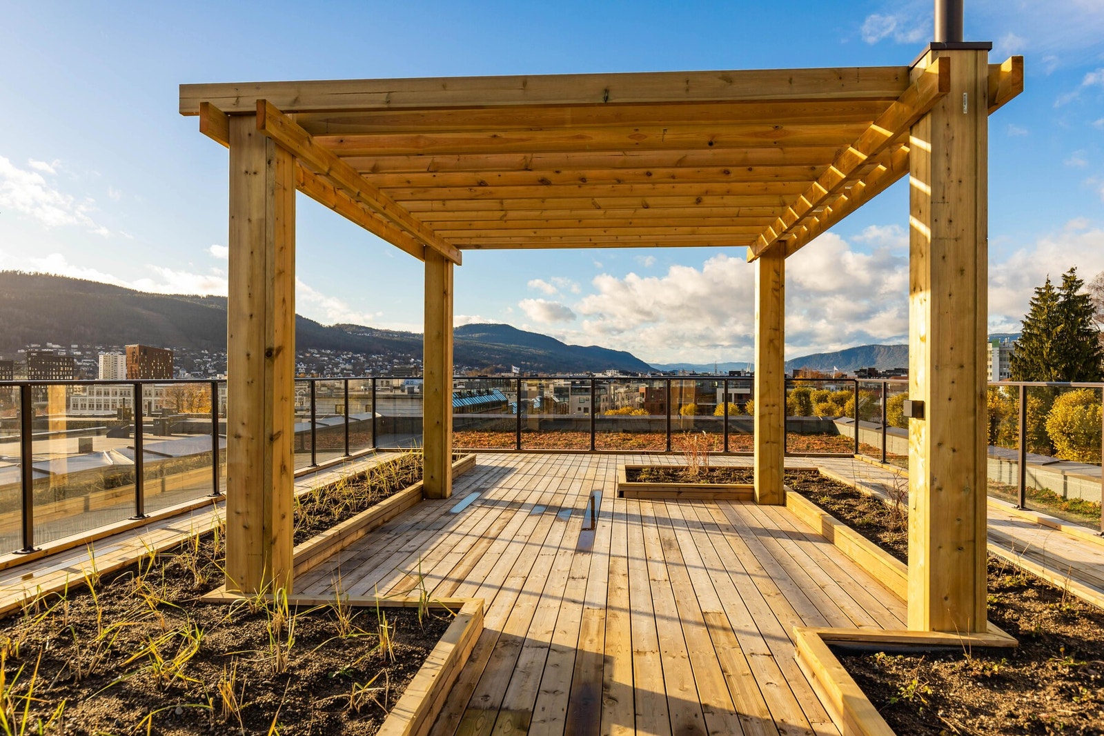 Felles takterrasse. Galleribilde