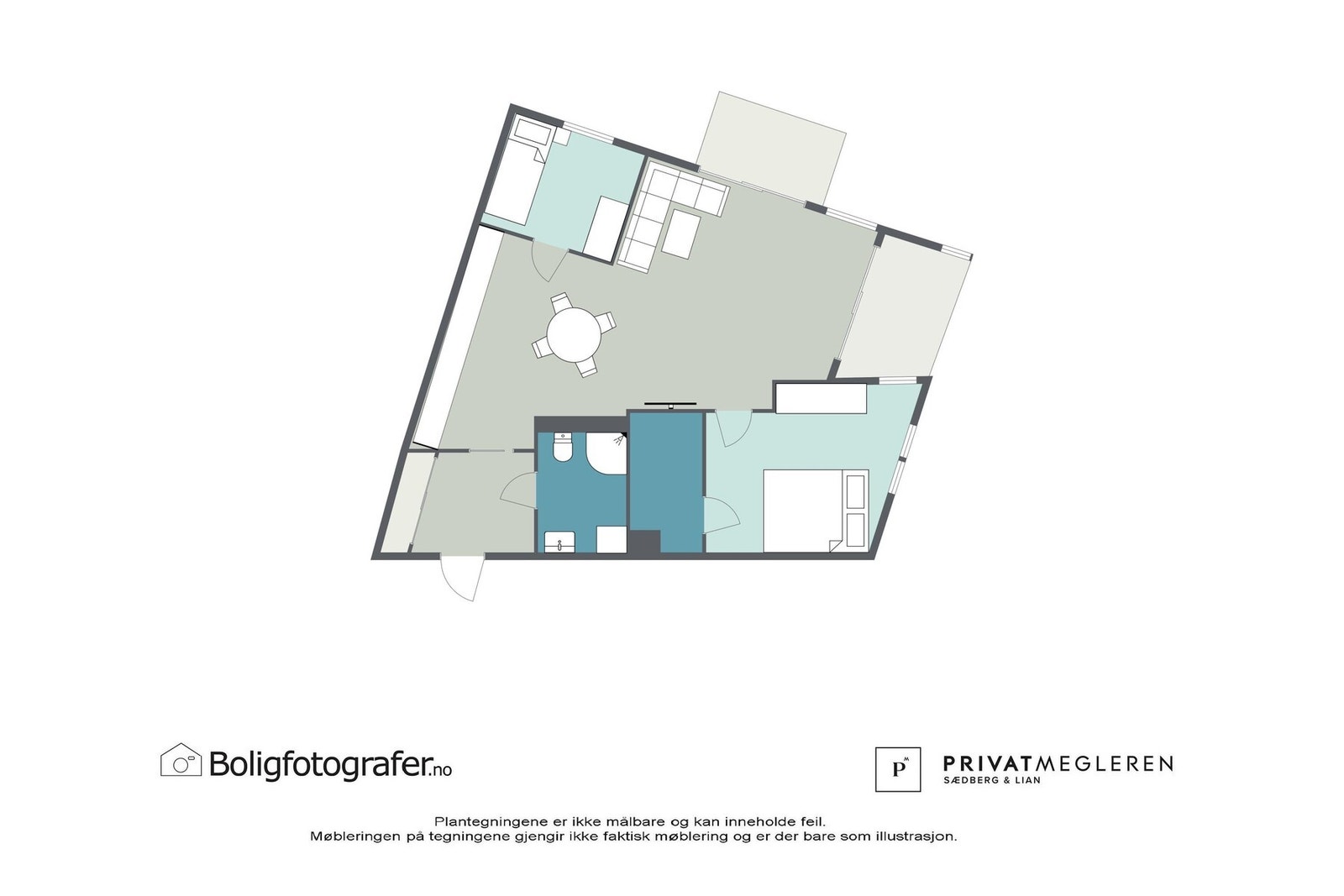 Plantegning 2. etasje - ikke målsatt, kun en illustrasjon. Galleribilde