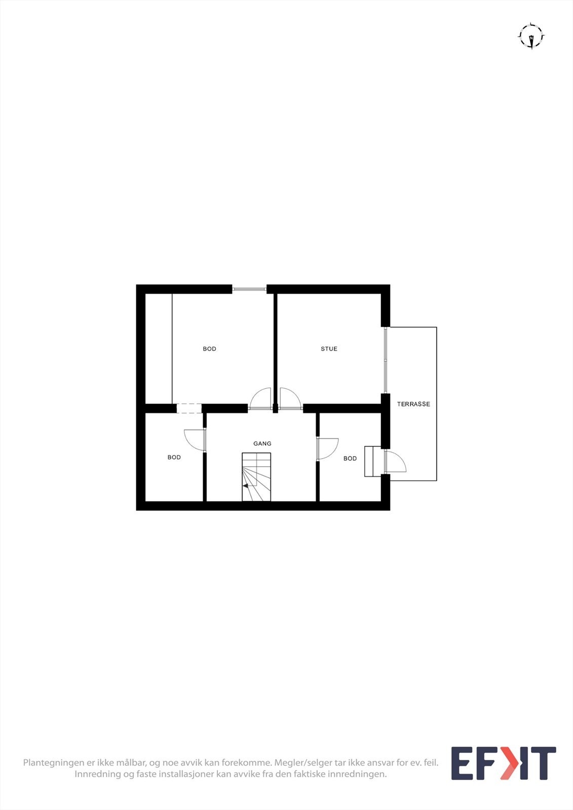 Plantegning underetasje Galleribilde