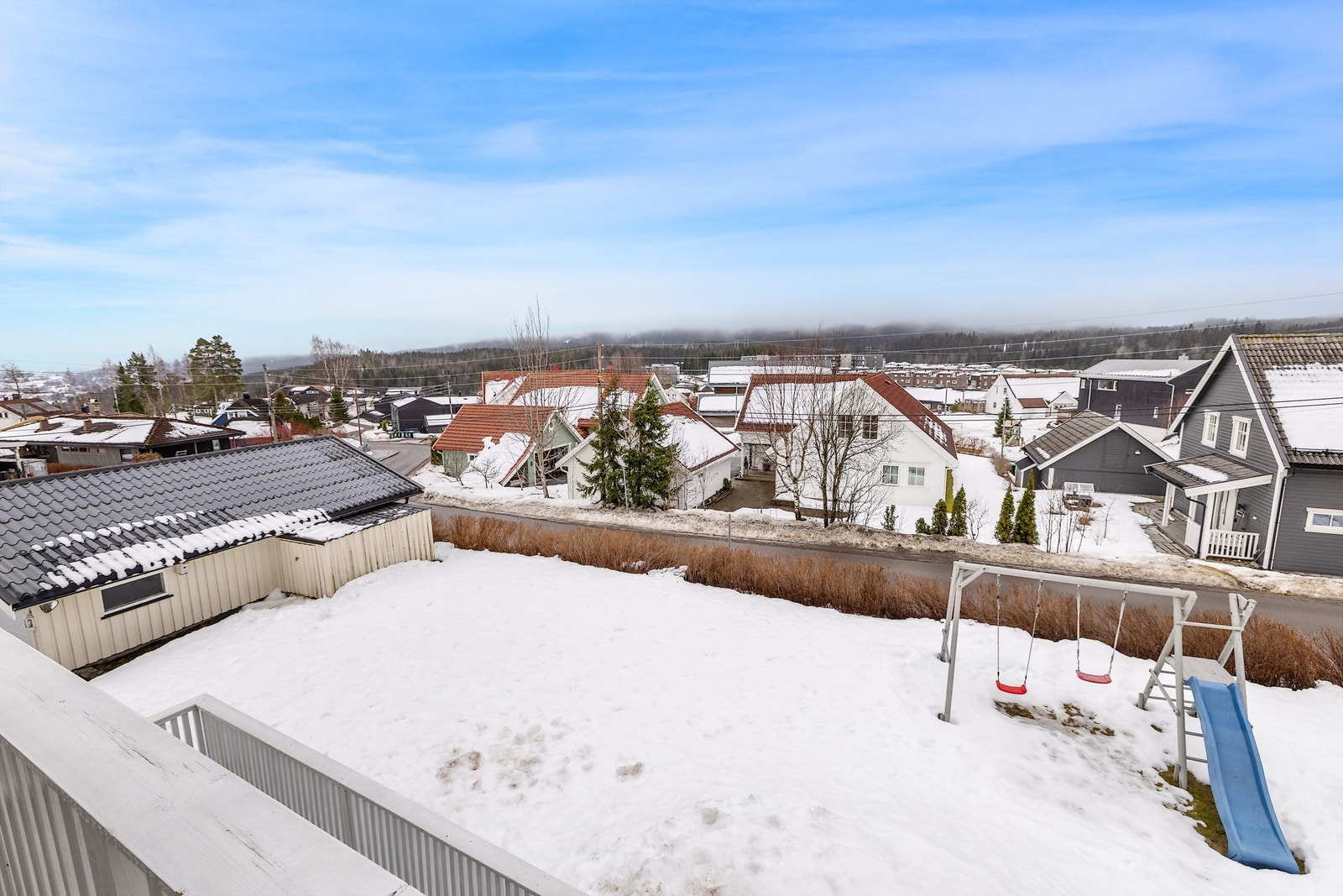 Utsikt fra balkongen Galleribilde