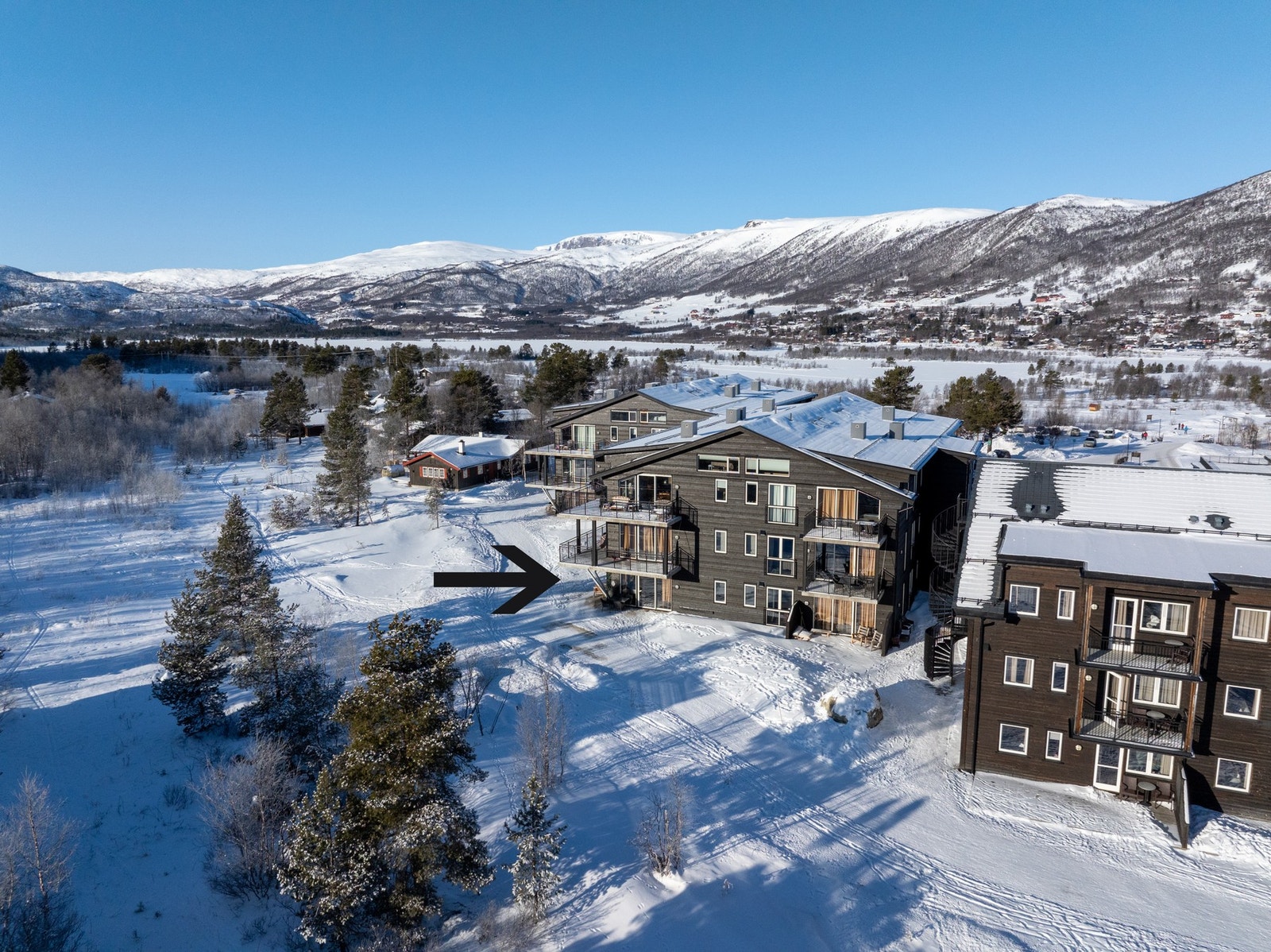 Flott hjørneleilighet med ski inn - ski ut Galleribilde