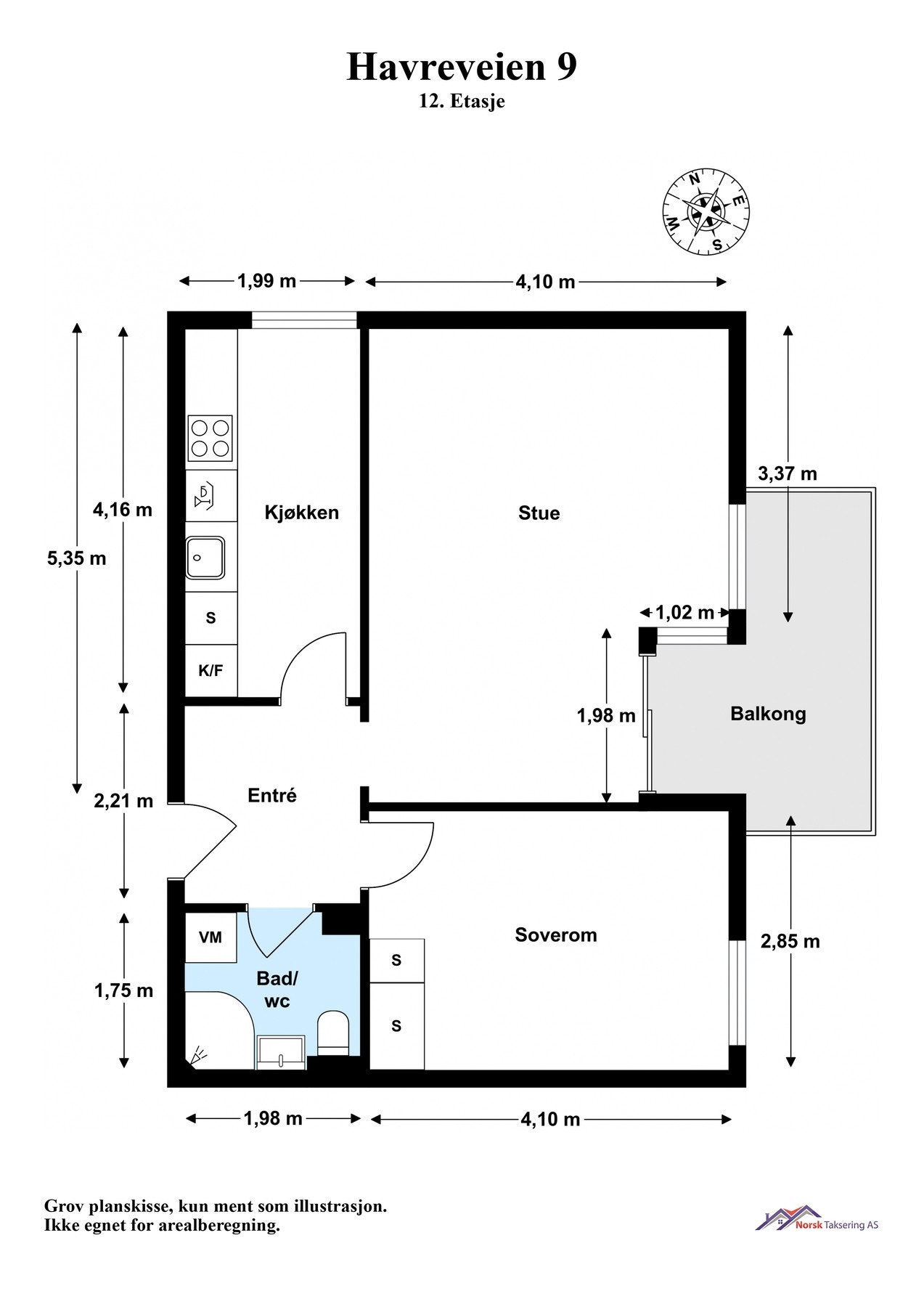 Planskisse Galleribilde