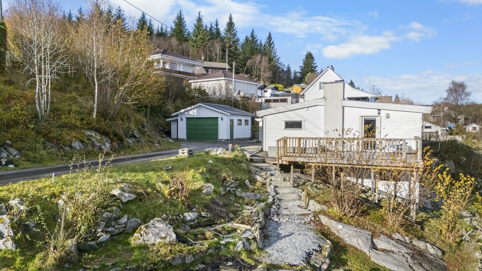 Del av hage Galleribilde