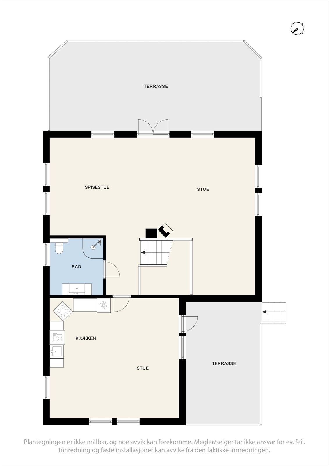 Planløsning 1. etg. Galleribilde