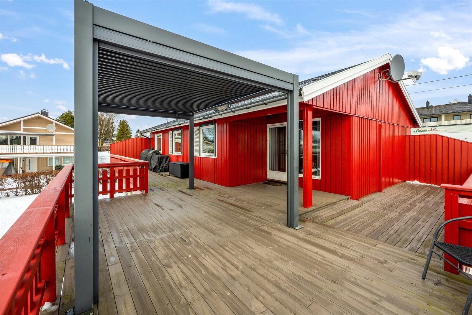 Dette er en hyggelig enebolig med stort uteområde. Foto av Frode Børud. Galleribilde