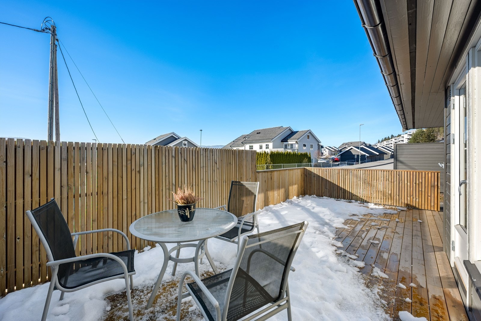 Terrassen er usjenert. Galleribilde