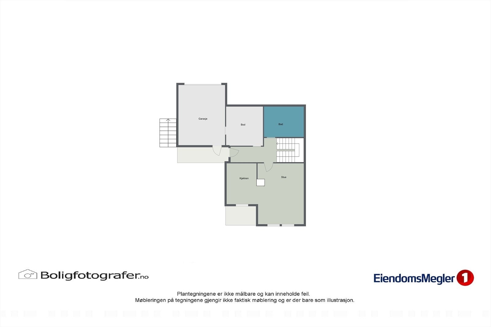 Planløsning underetasje. Galleribilde