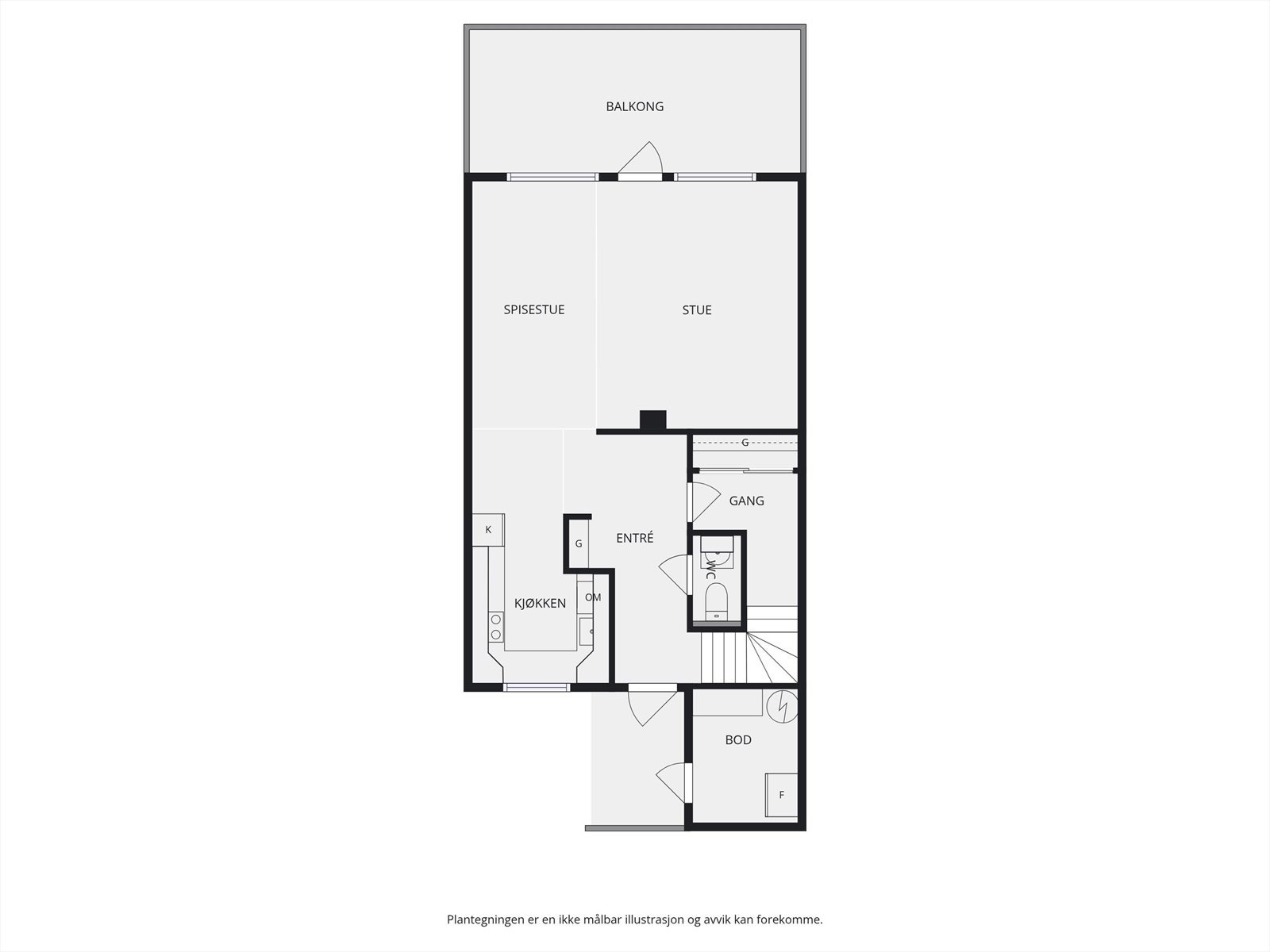 Plantegning 1. etasje. Galleribilde