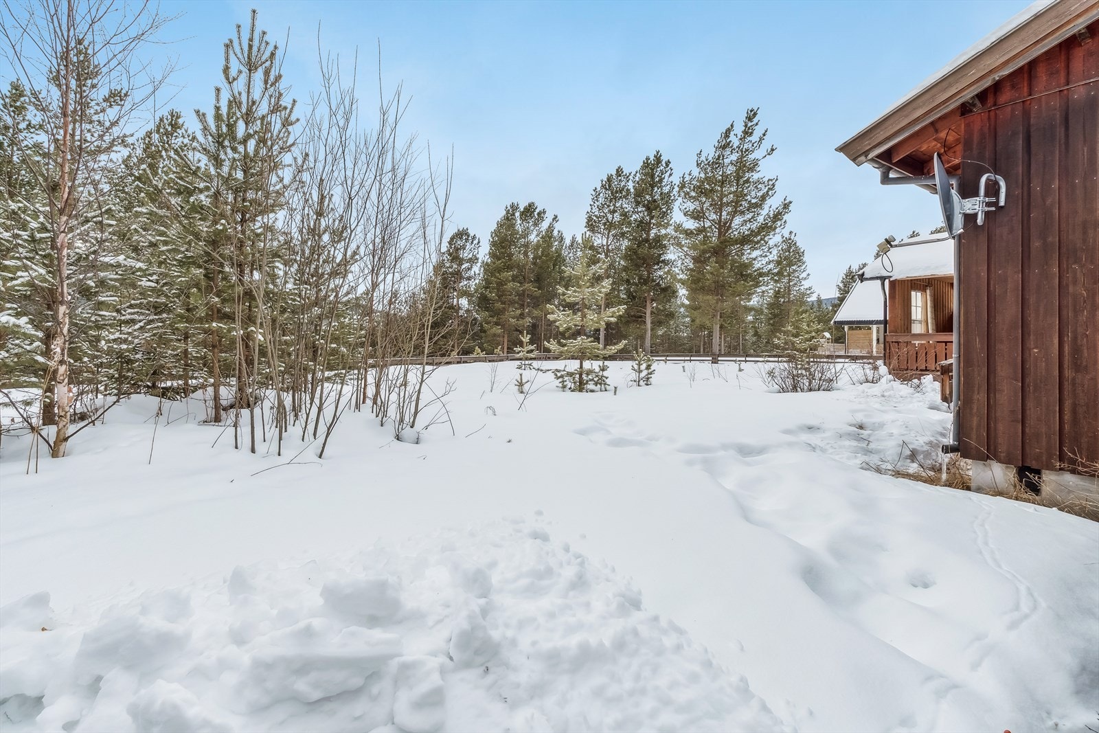 Tomten er flat og gir gode muligheter for lek og hageaktiviteter. Galleribilde