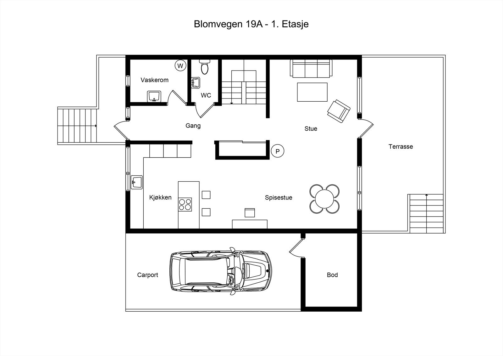 Plantegning Galleribilde