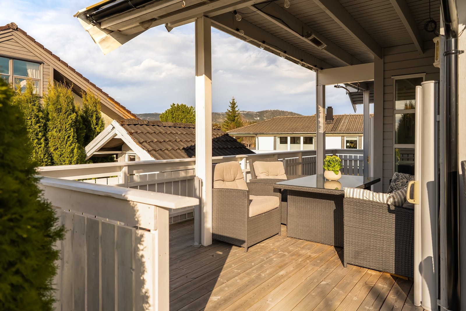 Gode solforhold og et skjermet uteområde. Galleribilde