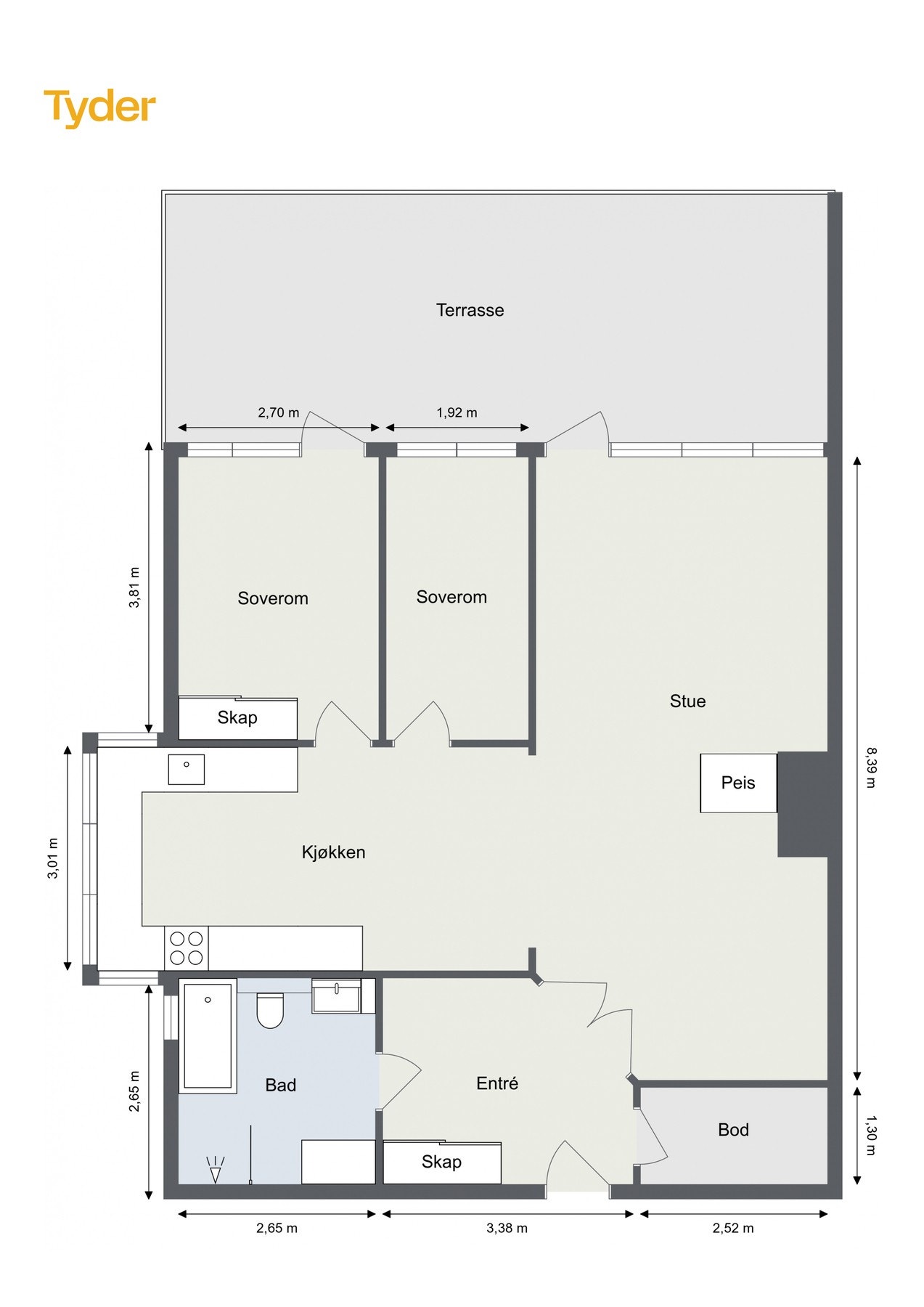 Planskisse. Galleribilde