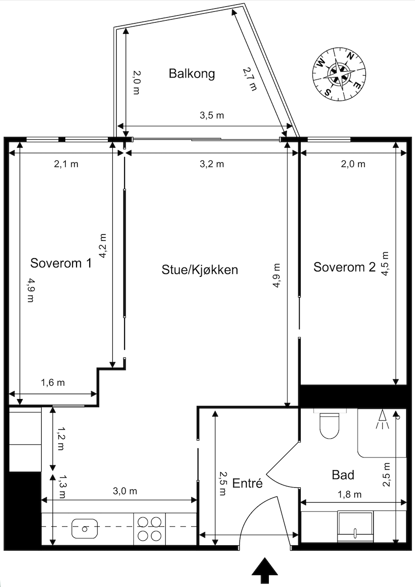 Plantegning Galleribilde