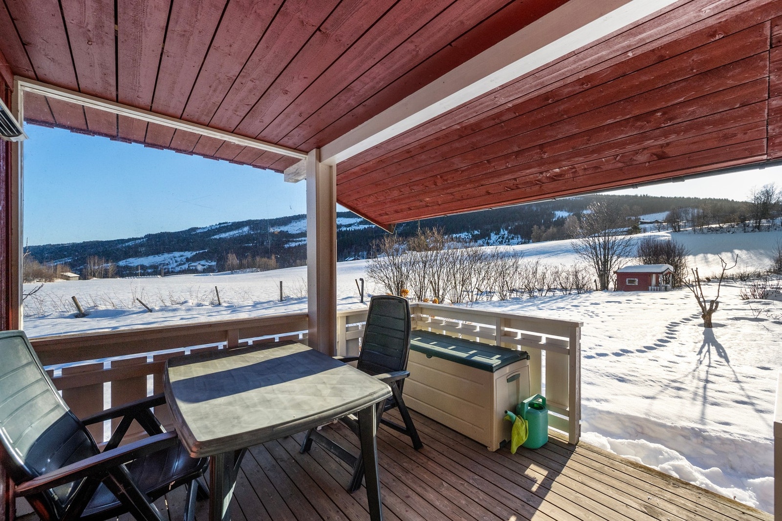 Overbygd terrasse kårbolig Galleribilde