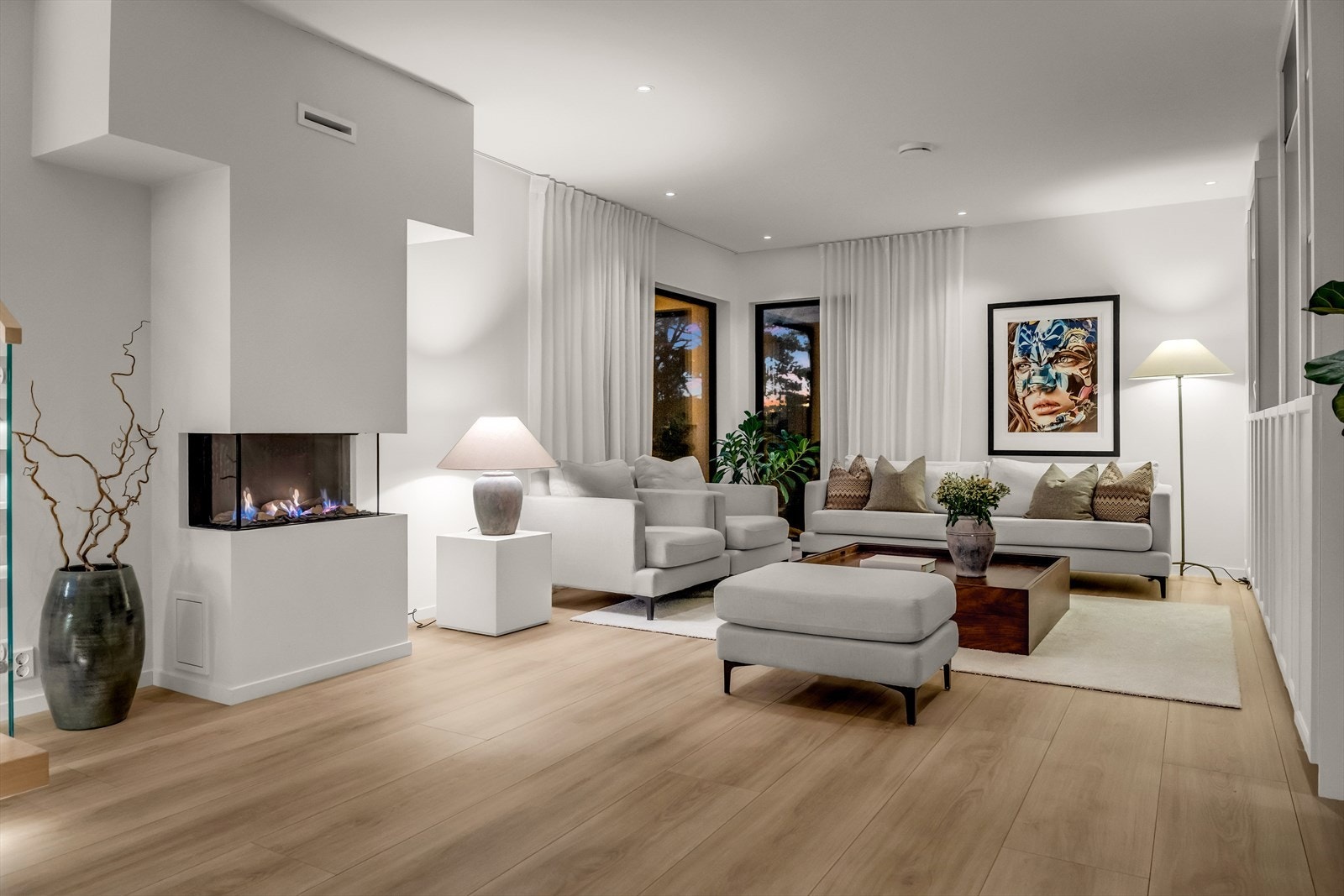 Kveldsstemning. Galleribilde