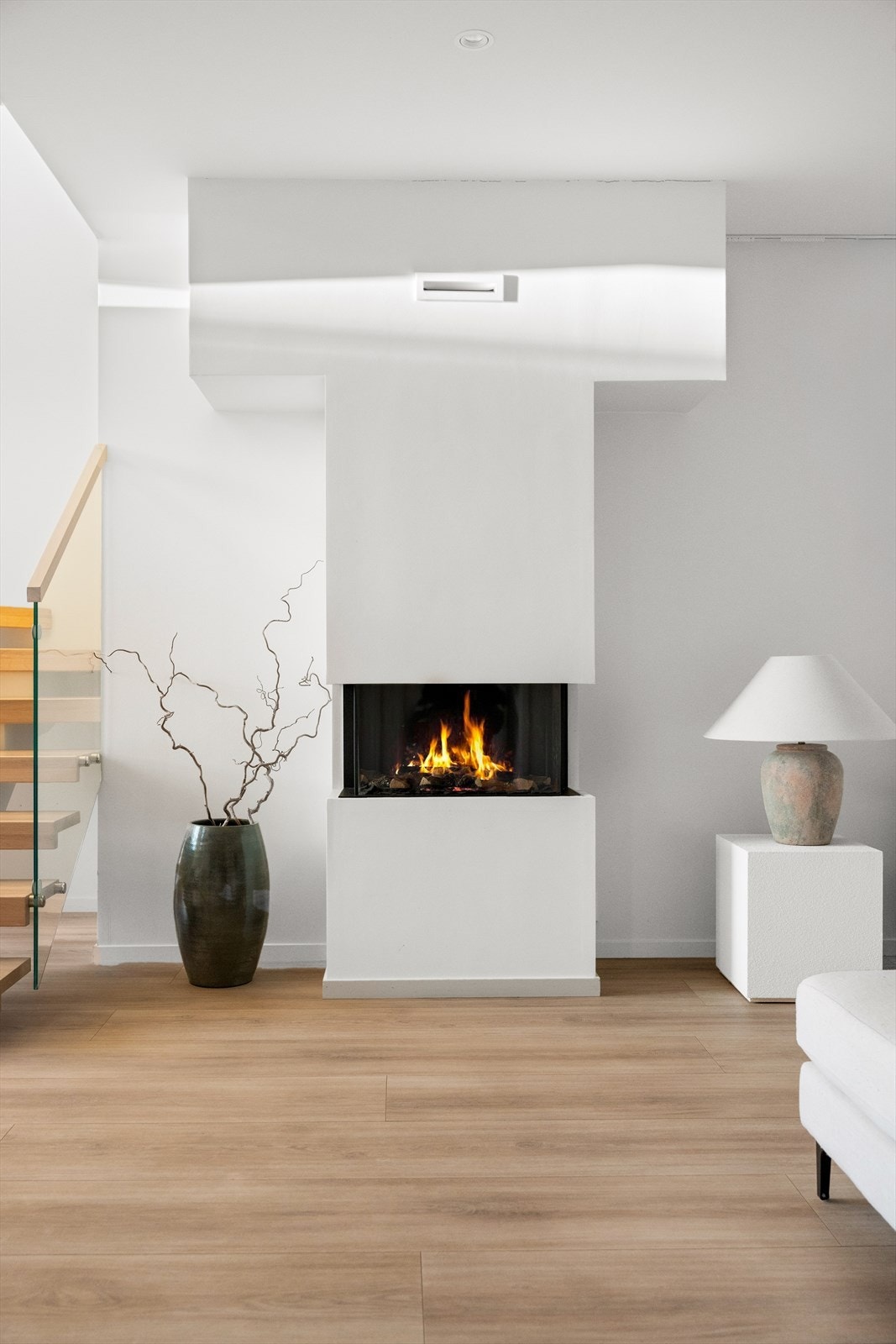 Lekker gasspeis sentrert i stue/kjøkken. Galleribilde