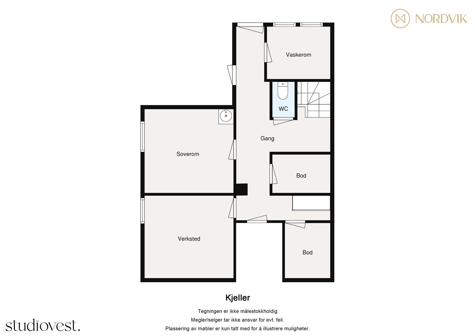 - Plantegning underetasje - Galleribilde