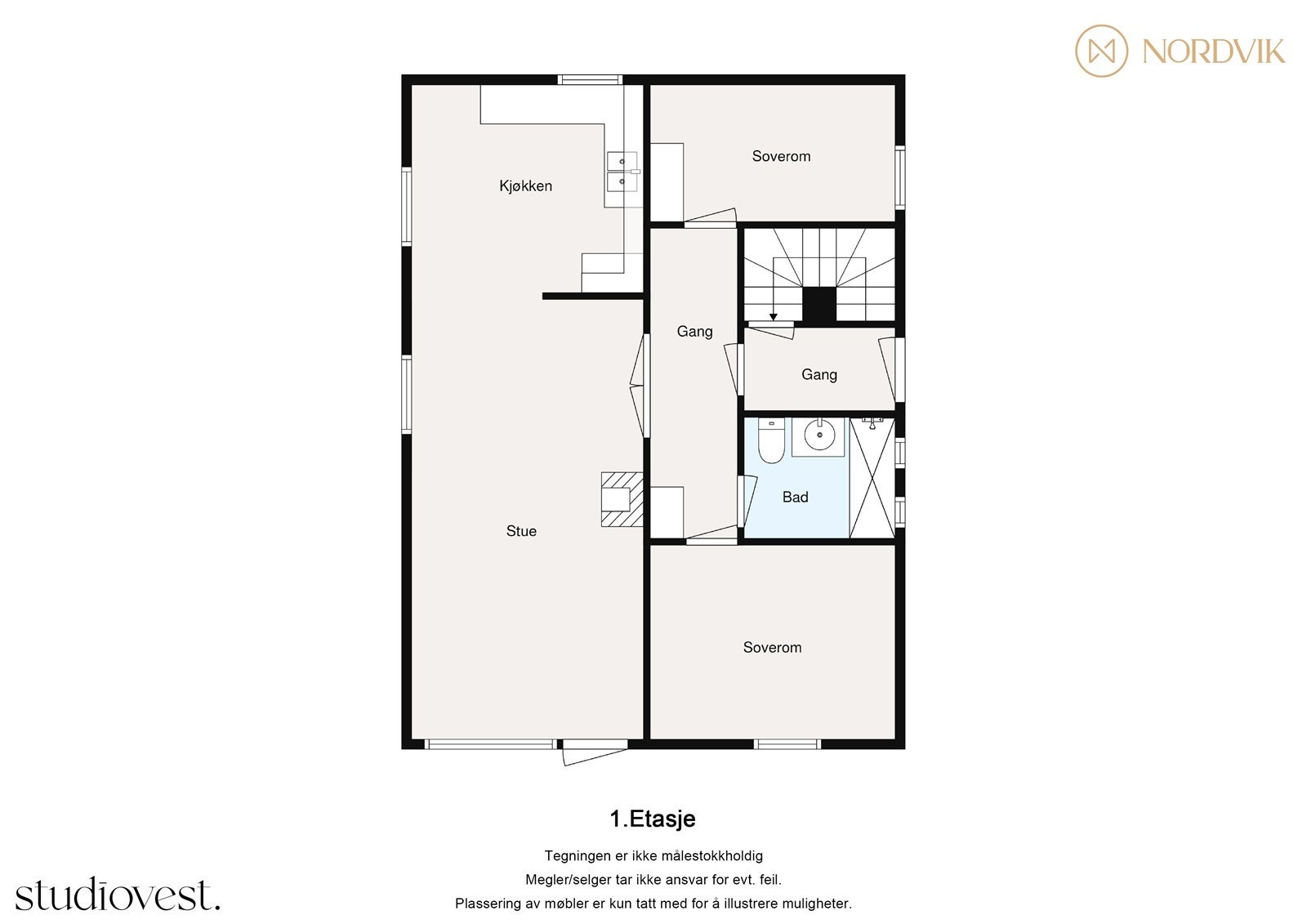 - Plantegning 1. etasje - Galleribilde