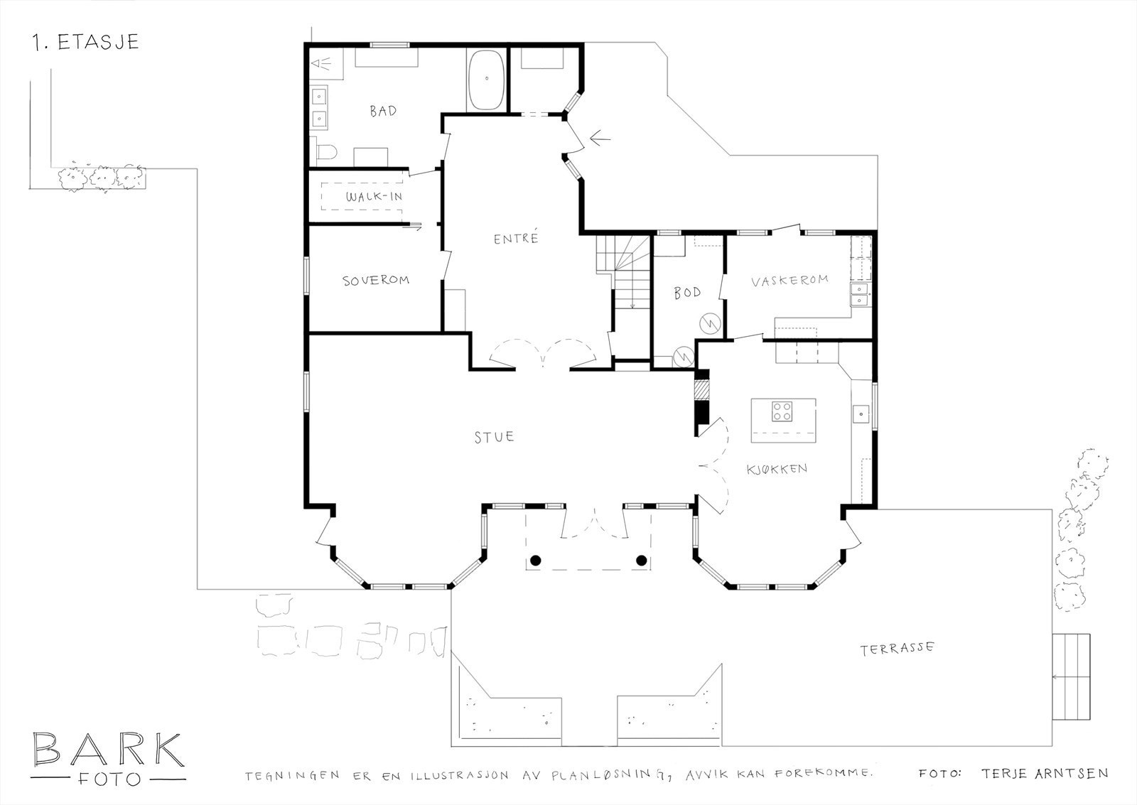 Plantegning 1. Etasje Galleribilde