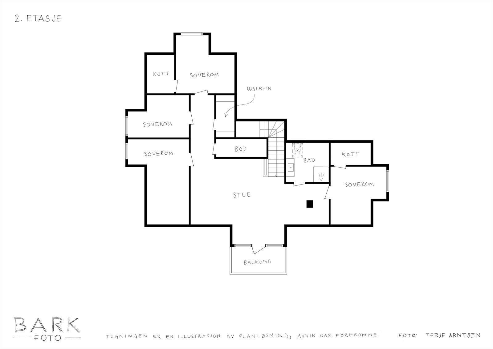 Plantegning 2. Etasje Galleribilde