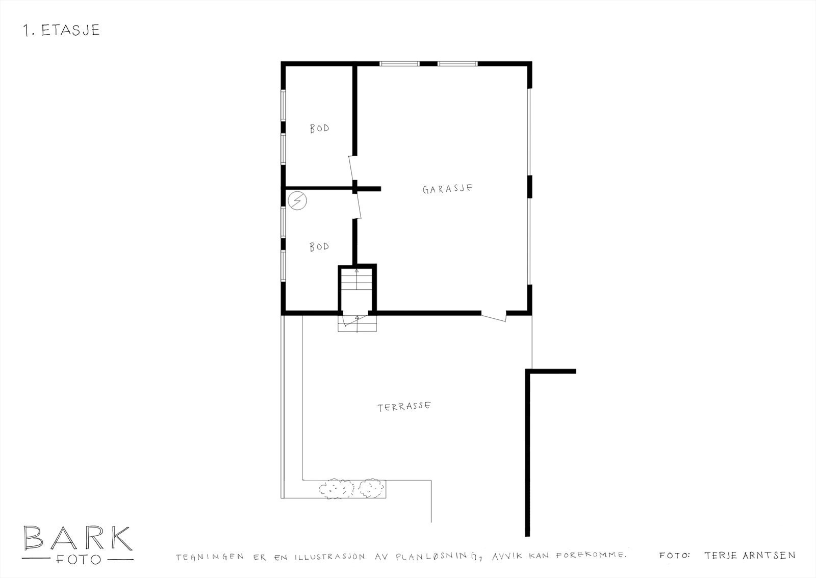 Plantegning garasje Galleribilde