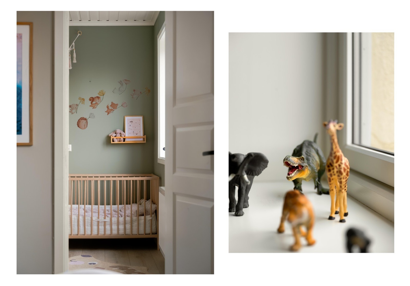 Fra stuen finner vi det minste rommet, som også huser familiens minste medlem. Galleribilde