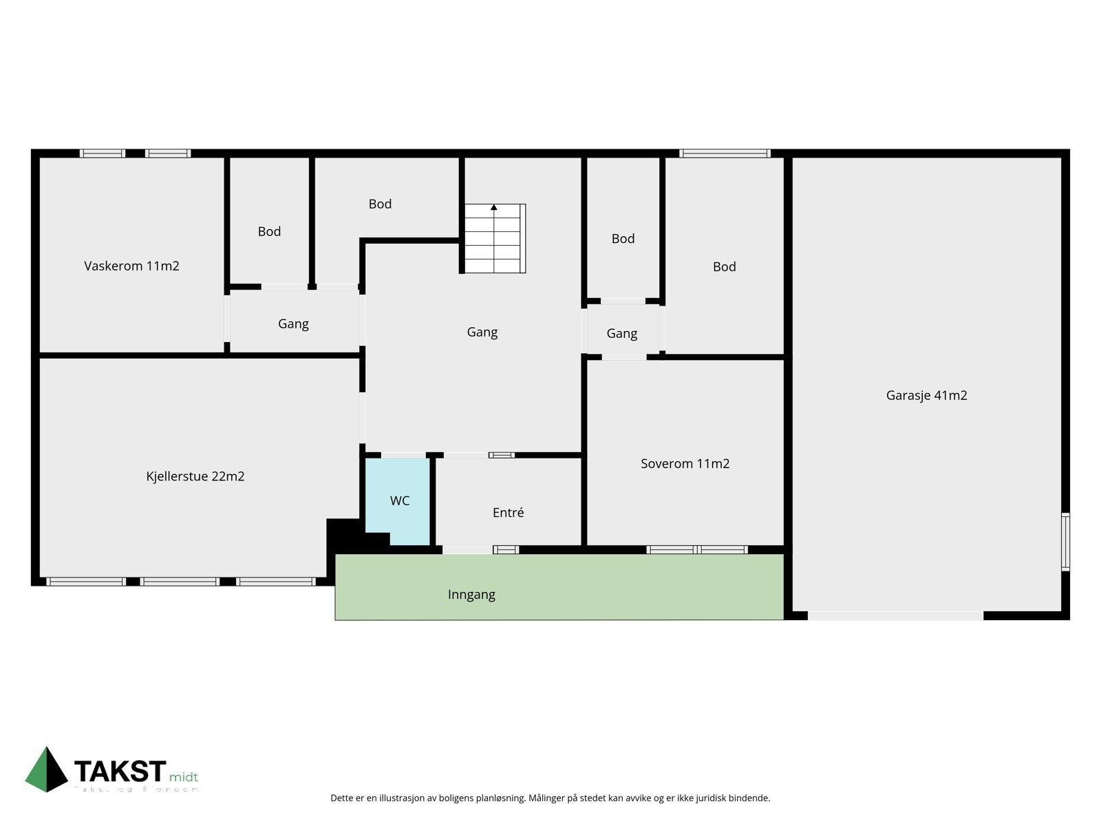 Planskisse, sokkel Galleribilde